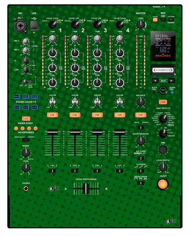 Pioneer DJ DJM 900 NEXUS Skin Gradienter Green